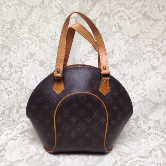 Louis Vuitton Brown Mono, Ellipse, Boxy Hand Bag - Picture 2 of 7